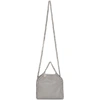 STELLA MCCARTNEY GREY TINY FALABELLA BAG,391698W9132