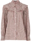 ALEXA CHUNG striped button shirt PINK,1704-SH03-CO229