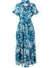 LA DOUBLEJ Maxi printed dress,DRE0017SIL001