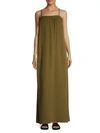VINCE SILK EMBROIDERED MAXI GOWN,0400096193323