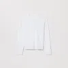 Asket The Long Sleeve T-shirt White In White