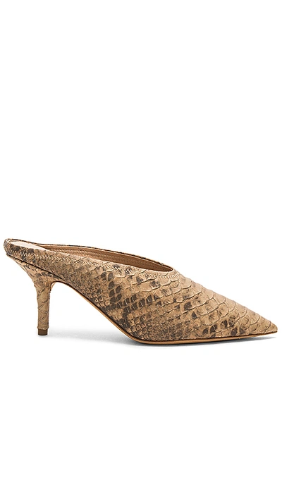 Yeezy Python Embossed Mule Pump Multicolor In Taupe