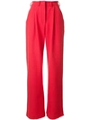 TATUNA NIKOLAISHVILI TATUNA NIKOLAISHVILI HIGH-WAISTED TROUSERS - RED
