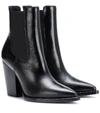 SAINT LAURENT Leather ankle boots,P00293532