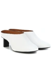 Joseph Round Toe Backless Mules In White