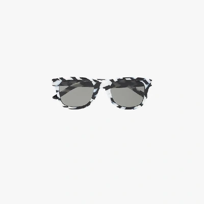 Saint Laurent Black And White Sl 51 Sunglasses