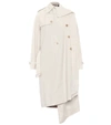 BALENCIAGA PULLED COTTON TRENCH COAT,P00295878