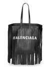 BALENCIAGA Laundry Cabas Leather Shoulder Bag