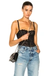 Fleur Du Mal Opening Ceremony Charlotte Lace Balconette Bodysuit In Black