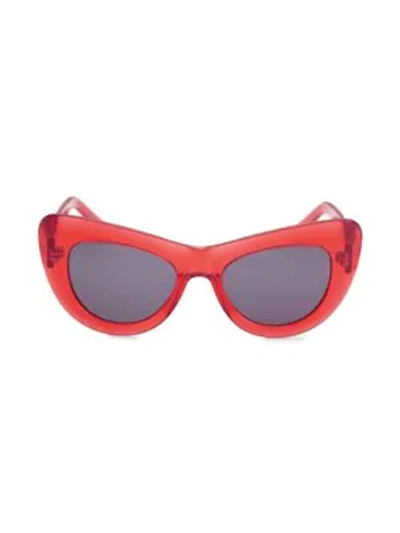 Andy Wolf Jan Cat Eye Sunglasses In Red Black