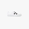 OFF-WHITE OFF-WHITE WHITE LEATHER ARROW SNEAKERS,OWIA093F18786001011012549851