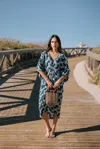 Noonday Marina Caftan In Blue