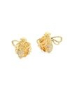 TEMPLE ST CLAIR Garden Of Earthly Delights Diamond & 18K Gold Bee Bellina Earrings