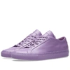 Common Projects Purple Achilles Leather Sneakers In Purple