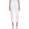 LEVI'S LEVIS WHITE 501 TAPERED JEANS,36197-0024