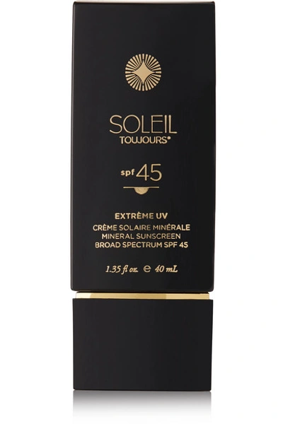 Soleil Toujours Spf45 Extrème Uv Mineral Sunscreen For Face, 40m In Colourless