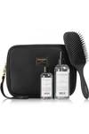 BALMAIN PARIS HAIR COUTURE LIMITED EDITION TEXTURED-LEATHER COSMETICS CASE GIFT SET - COLORLESS