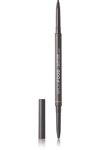 Lashfood Browfood Ultra Fine Brow Pencil Duo - Brunette In Brown