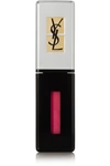 SAINT LAURENT ROUGE PUR COUTURE LIP LACQUER GLOSSY STAIN - DEW RED 201
