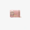 MIU MIU MIU MIU PINK MATELASSÉ LEATHER CROSS BODY BAG,5BF068VOJON8812534853