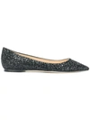 JIMMY CHOO JIMMY CHOO ROMY BALLERINAS - BLACK,ROMYFLATCGF12613172