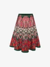 Alexander Mcqueen Flowerbed Jacquard-knit Mini Skirt In Multicolor         