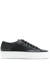 Common Projects Tournament Low Super Sole Sneakers In Black