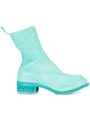 Guidi Rear-zipped Fitted Boots In Blue