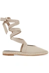 Jw Anderson Suede-trimmed Canvas Espadrilles In Beige