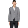 THOM BROWNE Grey Selvedge Arm Placement Blazer,MJC187A-02872