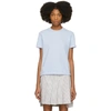Thom Browne Relaxed Fit Short Sleeve Tee With Red, White And Blue Stripe In Classic Pique In 465 Pl Blue