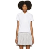 Thom Browne White Short Sleeve And Front Buttoning Polo