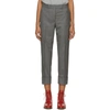 THOM BROWNE THOM BROWNE GREY CLASSIC BACKSTRAP TROUSERS,FTC016A-00626