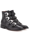 GIVENCHY EMBELLISHED LEATHER BOOTS,P00310443