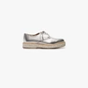 CHURCH'S CHURCH'S SILVER TAYLEE LEATHER FLAT BROGUES,DE01129AB612534630