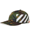 Off-white Camouflage-print Stretch-cotton Canvas Cap In Green
