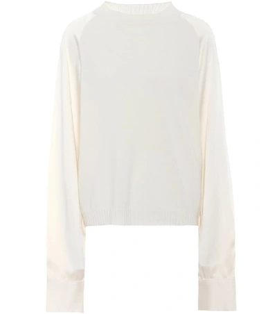 Haider Ackermann Wool And Cashmere Top In White