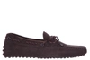 TOD'S MEN'S SUEDE LOAFERS MOCCASINS LACCETTO GOMMINI 122,XXM0GW05473RE0S800 40
