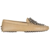 TOD'S WOMEN'S LEATHER LOAFERS MOCCASINS GOMMINI BOLLE,XXW00G0P440D90C206 35