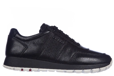 Prada Women's Shoes Leather Trainers Trainers In Black