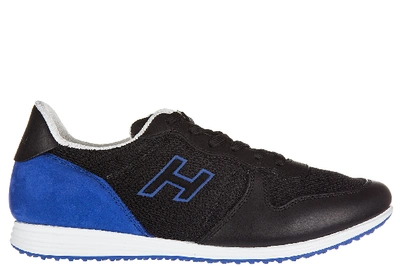 Hogan Men's Shoes Leather Trainers Trainers H205 Olympia H Flock In Black