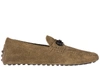 TOD'S MEN'S SUEDE LOAFERS MOCCASINS MORSETTO NODO SCOOBY DOO GOMMINI,XXM0WG0O680RE0C405 39