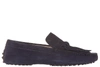 TOD'S WOMEN'S SUEDE LOAFERS MOCCASINS GOMMINI FRANGIA ORIGAMI,XXW00G0Q150RE0U824 35