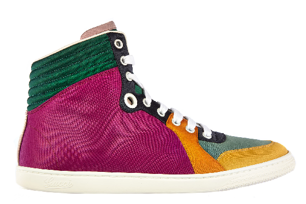 pink gucci high top trainers