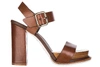 TOD'S WOMEN'S LEATHER HEEL SANDALS,XXW18A0T420AOFS801 39.5