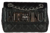 MOSCHINO WOMEN'S LEATHER SHOULDER BAG,A 7432 8002 0555