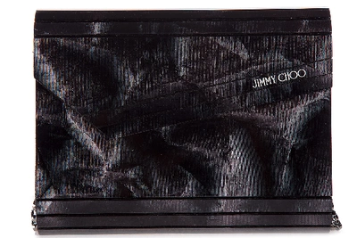 Jimmy Choo Women's Clutch With Shoulder Strap Handbag Bag Purse  Candy In Grey