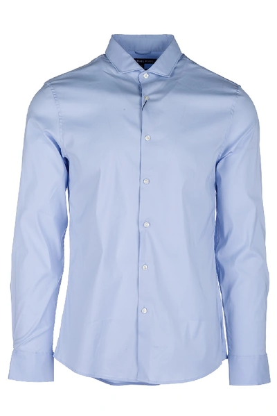 Michael Kors Men's Long Sleeve Shirt Dress Shirt In Blue