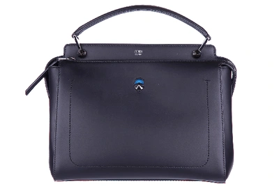 Fendi Women's Leather Handbag Shopping Bag Purse Dotcom In Black