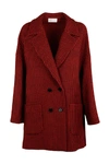 RED VALENTINO WOMEN'S DOUBLE BREASTED COAT OVERCOAT,NR3CA15532J L58 42